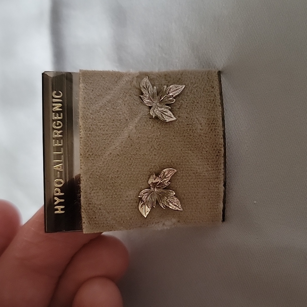 Silver Leaf Earrings